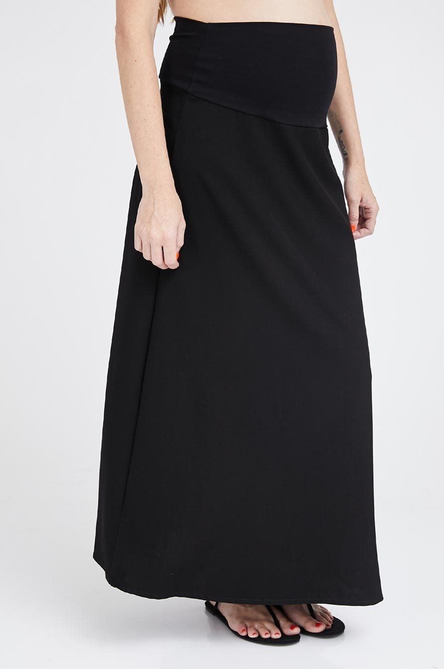 Avishag Arbel Maternity Brand / Amalia Long Maternity Skirt Black